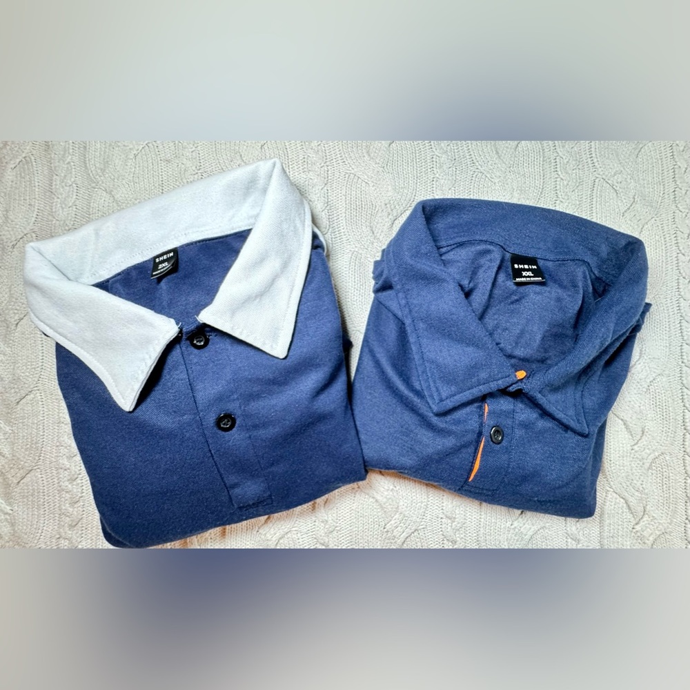 Two Pique Polo Shirts #1018